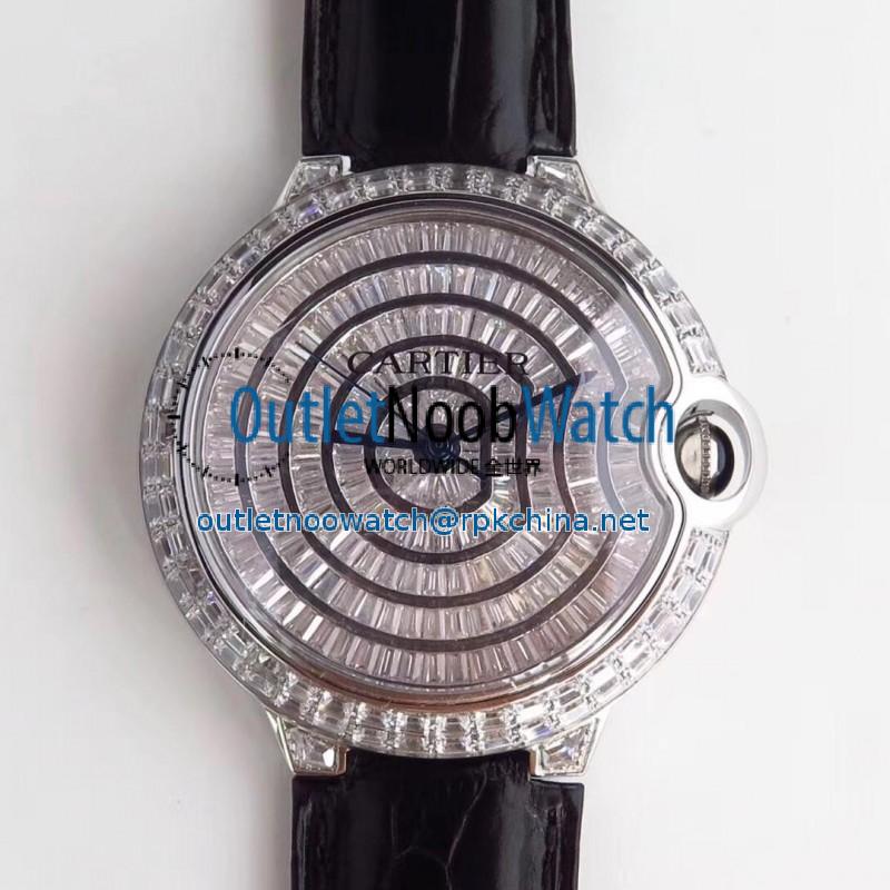 Replica Ballon Bleu De Cartier T Diamond N Stainless Steel Diamond Dial M9015