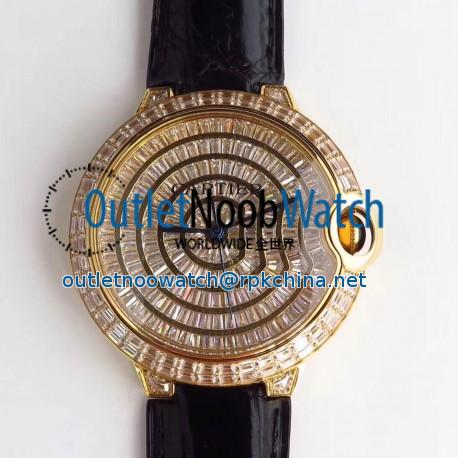 Replica Ballon Bleu De Cartier T Diamond N Yellow Gold Diamond Dial M9015