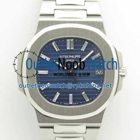 Replica Patek Philippe Nautilus 5711/1P 40TH Anniversary  JJ  Stainless Steel Blue Dial Swiss 324SC