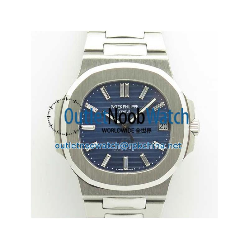 Replica Patek Philippe Nautilus 5711/1P 40TH Anniversary  JJ  Stainless Steel Blue Dial Swiss 324SC