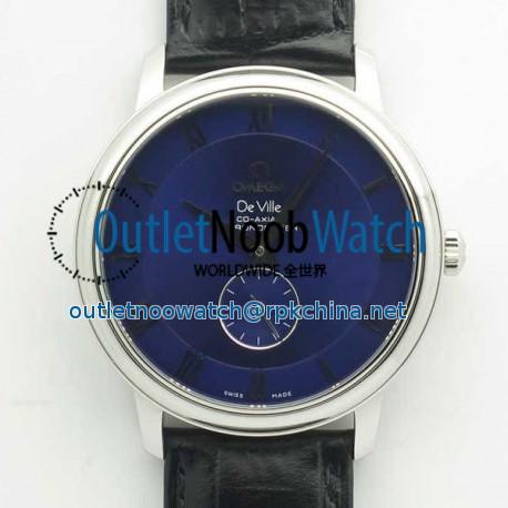 Replica Omega De Ville Prestige Co-Axial Small Seconds 39MM 4813.50.01 TWF Stainless Steel Blue Dial M9015