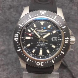 Replica Breitling Superocean II 44MM Y1739310/BF45/152S A20SS.1 GF Stainless Steel Black Dial Swiss 2824-2