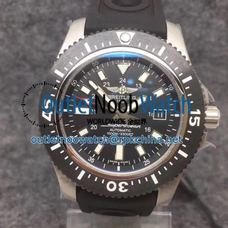 Replica Breitling Superocean II 44MM Y1739310/BF45/152S A20SS.1 GF Stainless Steel Black Dial Swiss 2824-2