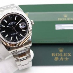 Replica Rolex Datejust II 116334 41MM EW Stainless Steel Black Dial Swiss 3136