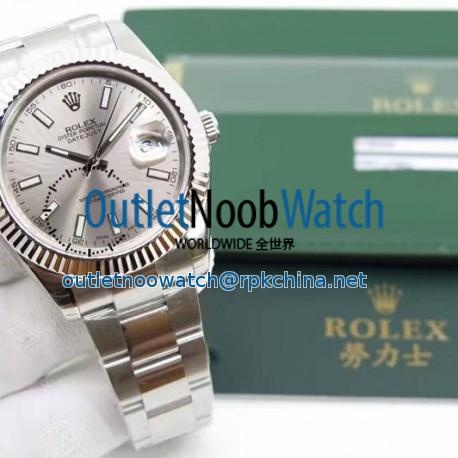 Replica Rolex Datejust II 116334 41MM EW Stainless Steel Anthracite Dial Swiss 3136