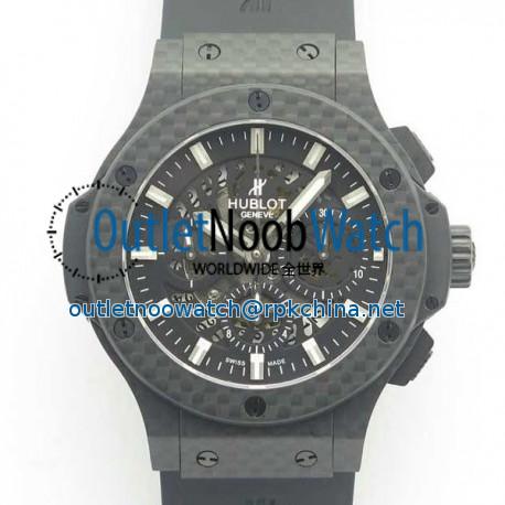 Replica Hublot Big Bang 44MM Full Carbon Fiber 3A Carbon Fiber Skeleton Dial Swiss HUB4100