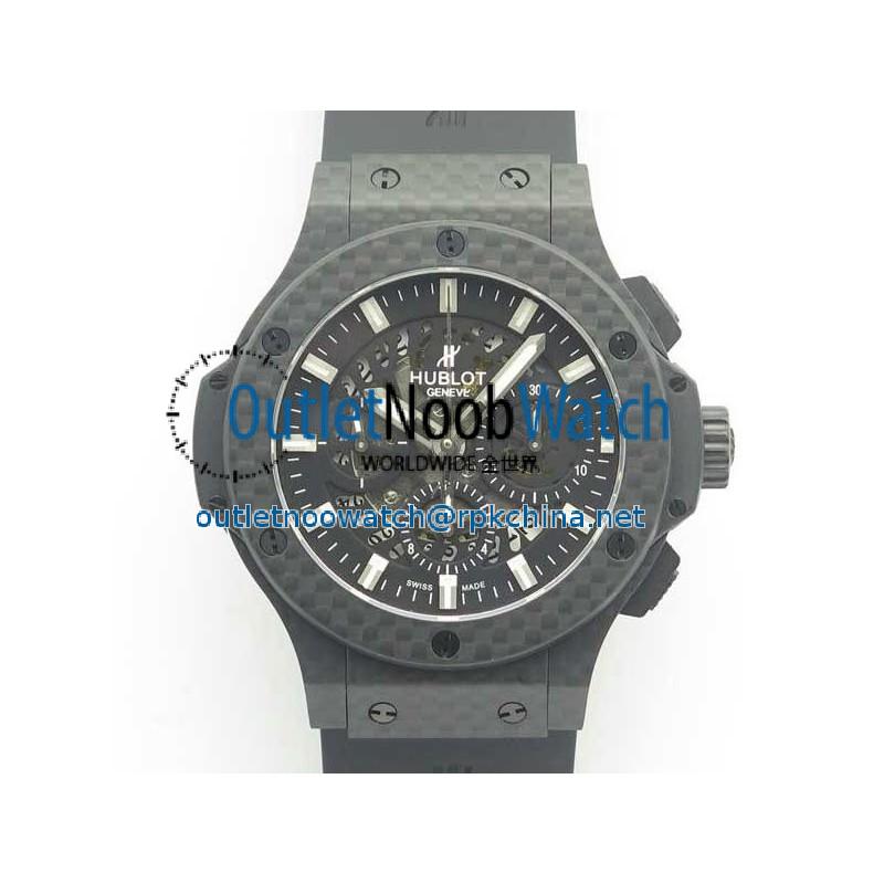 Replica Hublot Big Bang 44MM Full Carbon Fiber 3A Carbon Fiber Skeleton Dial Swiss HUB4100