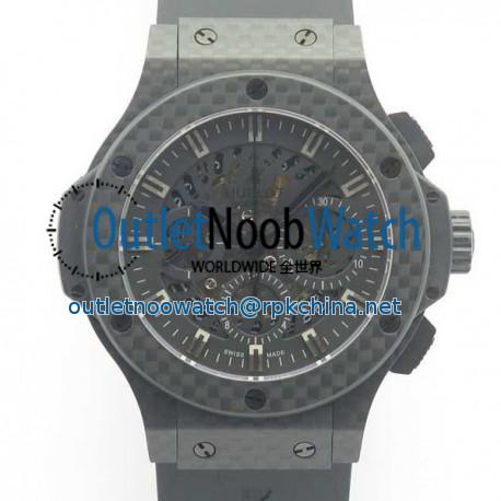 Replica Hublot Big Bang 44MM Full Carbon Fiber 3A Carbon Fiber Skeleton Dial Swiss HUB4100