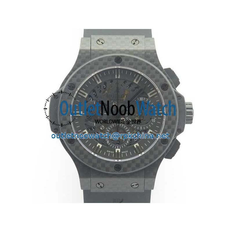 Replica Hublot Big Bang 44MM Full Carbon Fiber 3A Carbon Fiber Skeleton Dial Swiss HUB4100