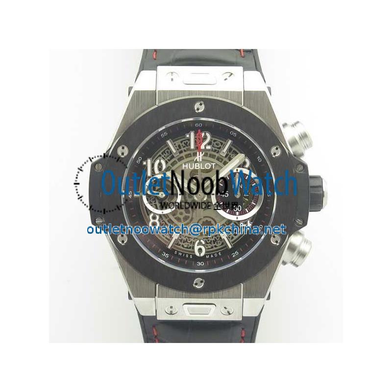 Replica Hublot Big Bang Unico Magic Sapphire 411.JX.1170.RX 3A Stainless Steel & Ceramic Skeleton Dial Swiss HUB1242