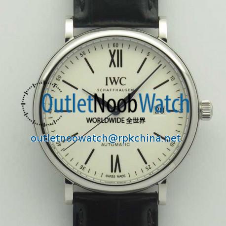 Replica IWC Portofino Automatic Edition 150 Years IW356519 Stainless Steel White Dial M9015