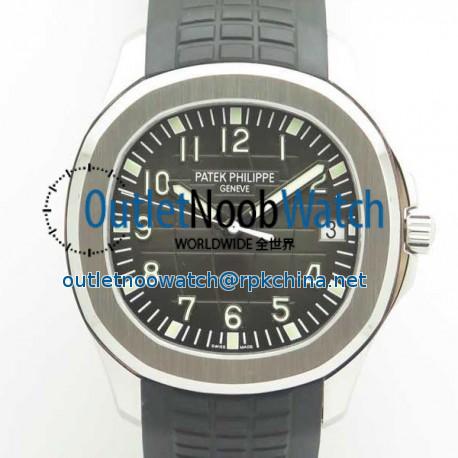 Replica Patek Philippe Aquanaut Jumbo 5167A-001 ZF Stainless Steel Black Dial Swiss 324SC