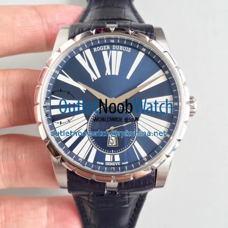 Replica Roger Dubuis Excalibur 42MM Automatic RDDBEX0619 RD Stainless Steel Blue Dial Swiss RD830