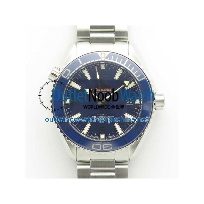 Replica Omega Seamaster Planet Ocean 600M 43.5MM 215.30.44.21.03.001 OM V2 Stainless Steel Blue Dial Swiss 8900