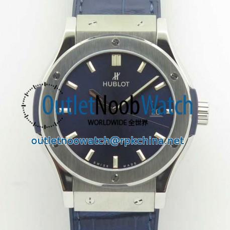 Replica Hublot Classic Fusion Blue Titanium 42MM 511.NX.7170.LR F16 Titanium Blue Dial Swiss 2892