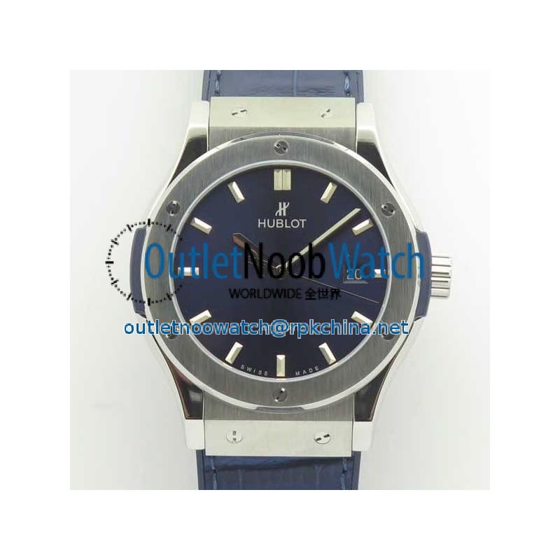 Replica Hublot Classic Fusion Blue Titanium 42MM 511.NX.7170.LR F16 Titanium Blue Dial Swiss 2892