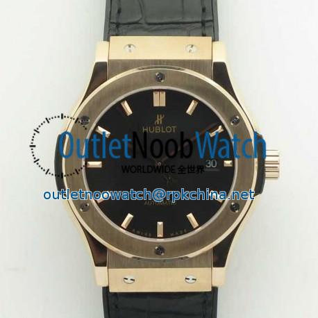 Replica Hublot Classic Fusion King Gold 42MM 511.OX.1181.LR F16 Rose Gold Black Dial Swiss 2892