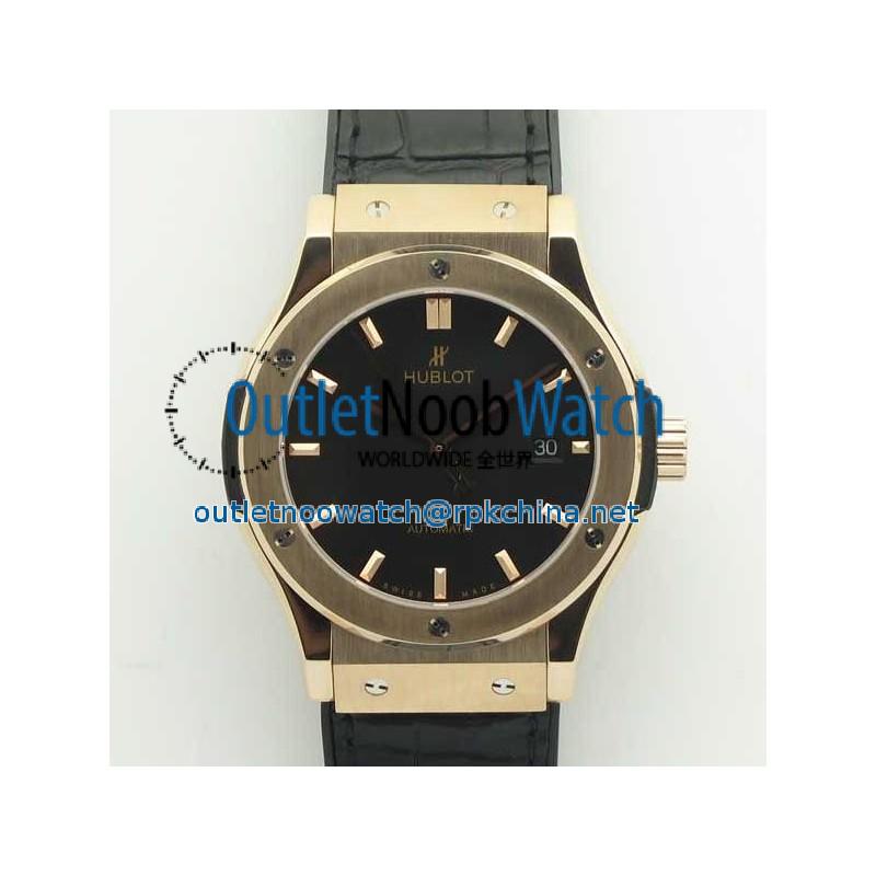 Replica Hublot Classic Fusion King Gold 42MM 511.OX.1181.LR F16 Rose Gold Black Dial Swiss 2892