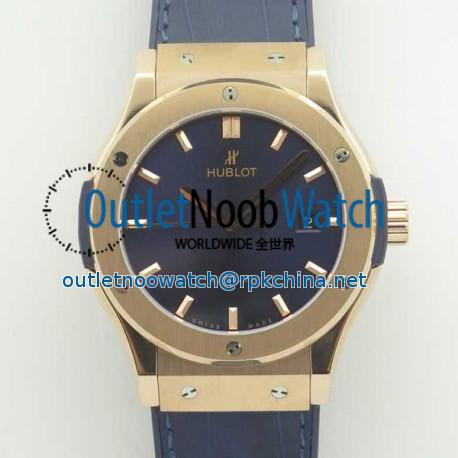 Replica Hublot Classic Fusion Blue King Gold 42MM 511.OX.7180.LR F16 Rose Gold Blue Dial Swiss 2892