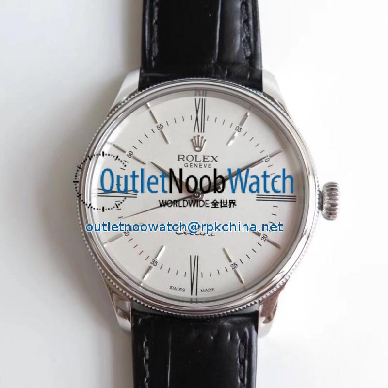 Replica Rolex Cellini 50509 MK V4 Stainless Steel White Dial Swiss 3132