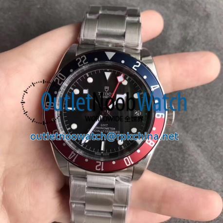 Replica Tudor Heritage Black Bay GMT M79830RB-0001 ZF Stainless Steel Black Dial Swiss 2824-2