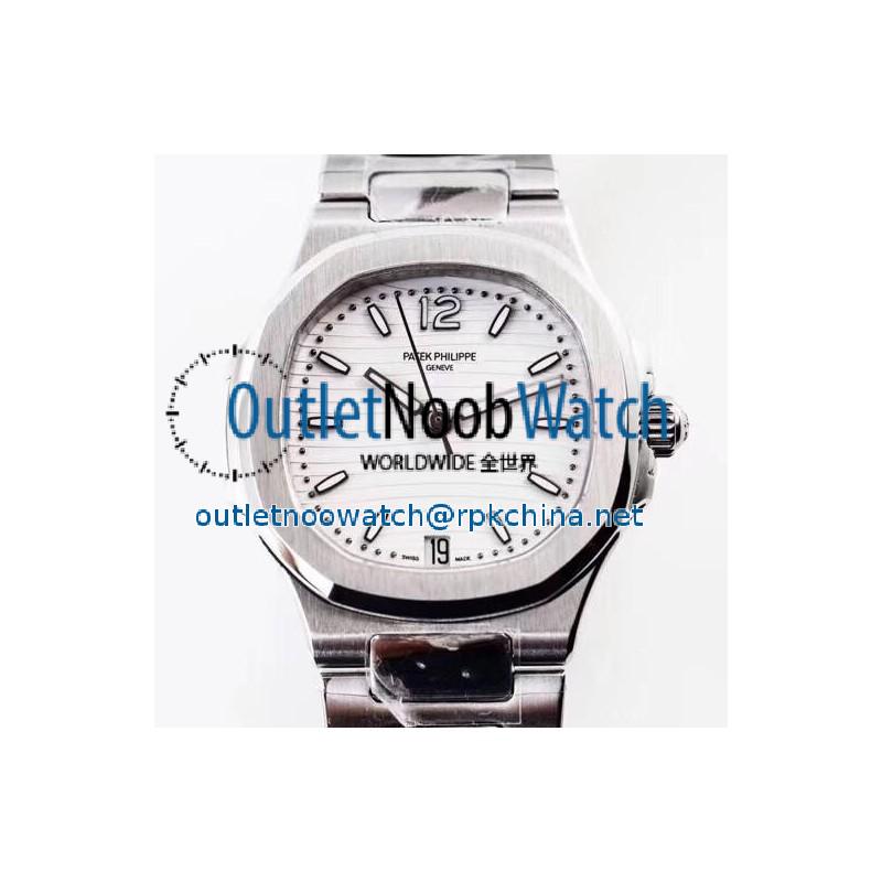 Replica Patek Philippe Nautilus Ladies 7118/1A-010 TW Stainless Steel White Dial Swiss 324SC