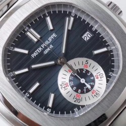 Replica Patek Philippe Nautilus Chronograph 5980 PP Stainless Steel Blue Dial Swiss 7750