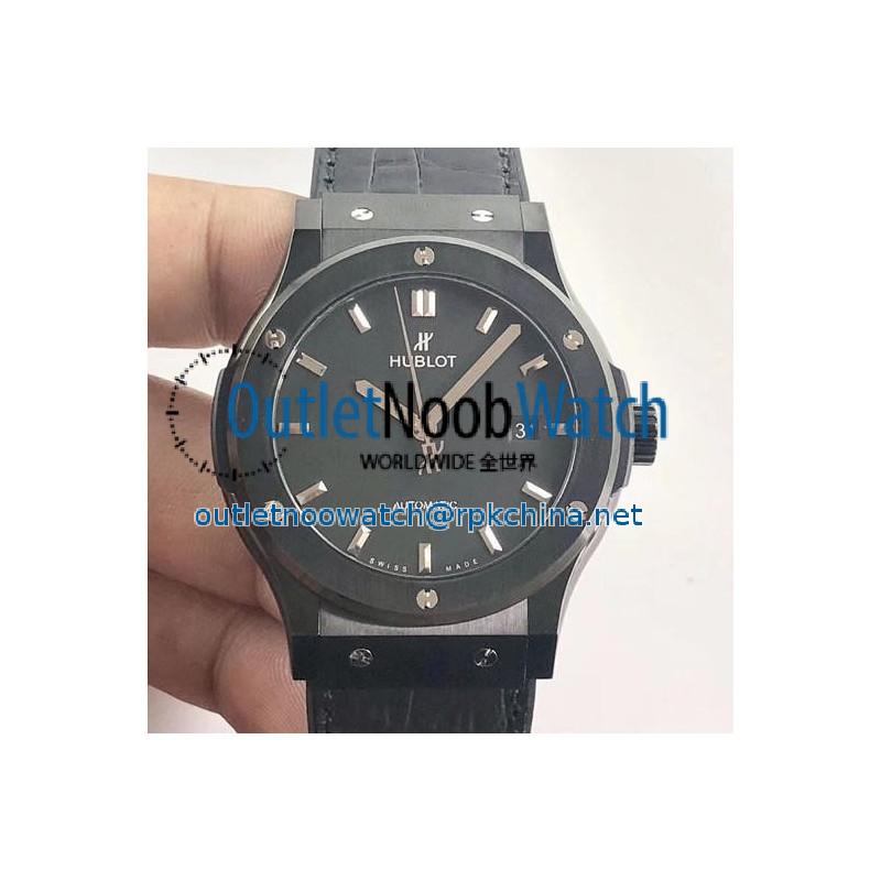 Replica Hublot Classic Fusion Ceramic Black 511.CM.7170.LR JJ Ceramic Black Dial Swiss 2892