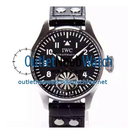 Replica IWC Big Pilot Markus Buhler IW5003 Stainless Steel Black Dial Swiss 6498