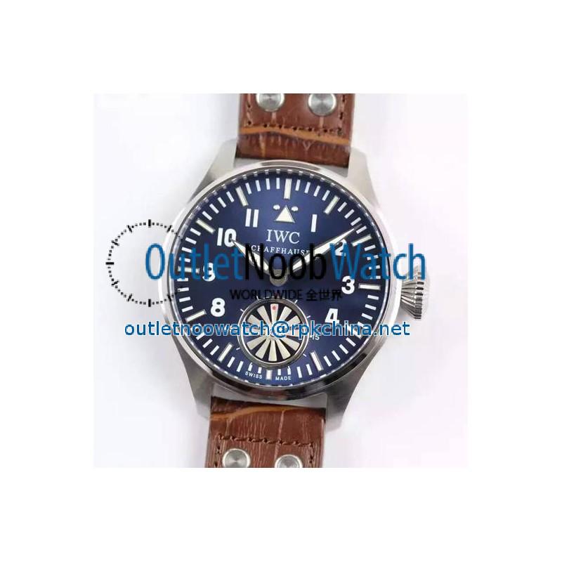 Replica IWC Big Pilot Markus Buhler IW5003 Stainless Steel Blue Dial Swiss 6498