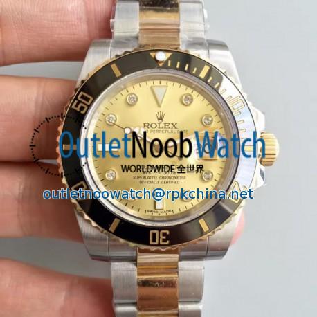 Replica Rolex Submariner Date 116613LN 2018 N V8S 24K Yellow Gold Wrapped & Stainless Steel Champagne Dial Swiss 3135