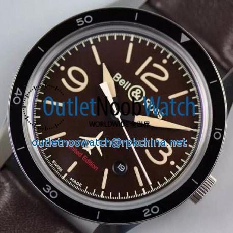 Replica Bell & Ross Falcon 50Th Anniversary Stainless Steel Brown Dial M9015