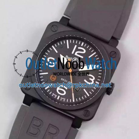 Replica Bell & Ross BR 03 92 Ceramic Black Dial M9015