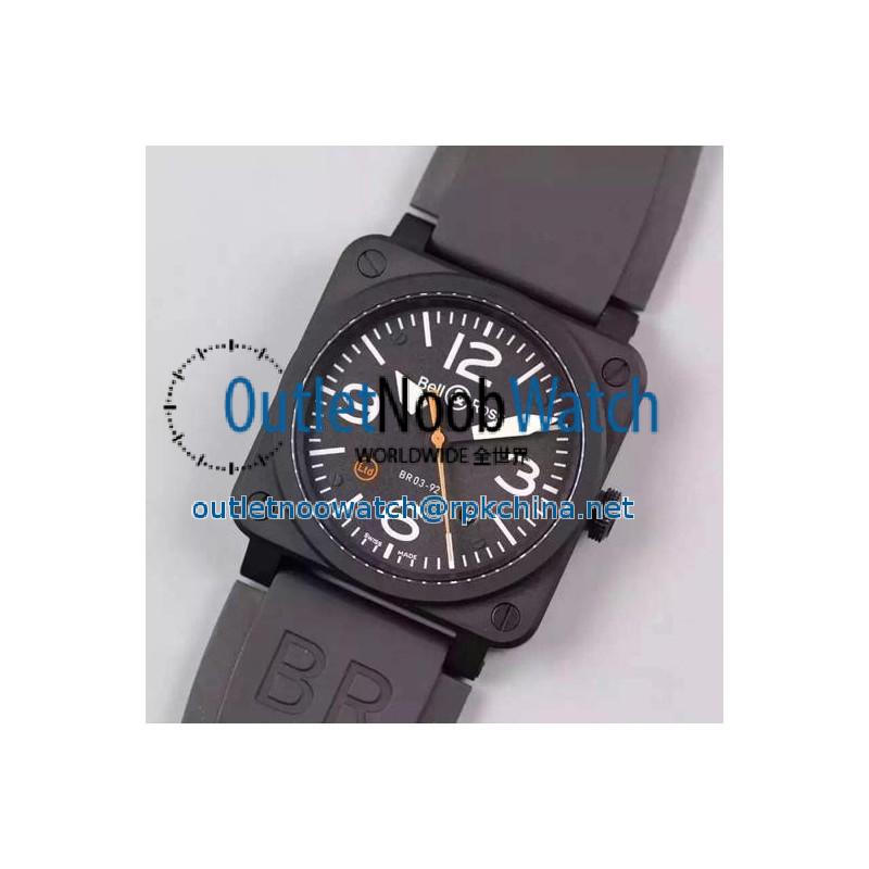 Replica Bell & Ross BR 03 92 Ceramic Black Dial M9015