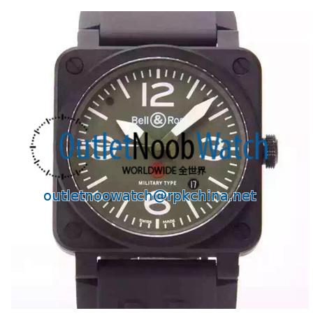 Replica Bell & Ross BR 03 92 Ceramic Black Dial M9015