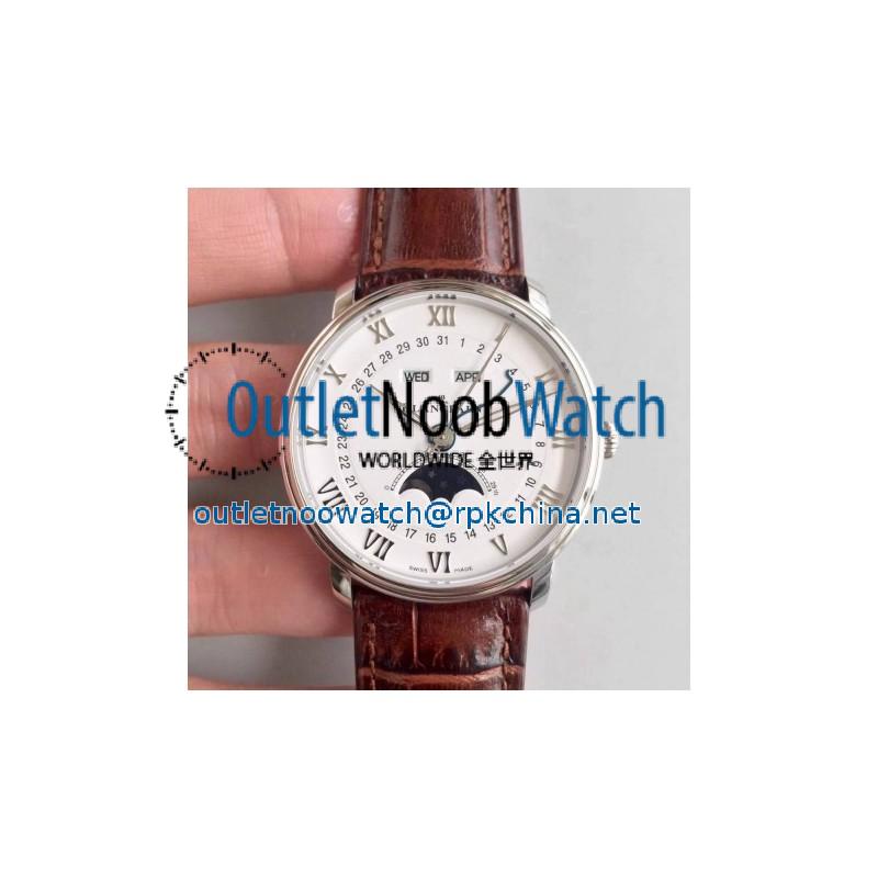 Blancpain Villeret 6654A-1127-55B OM V2 Stainless Steel White Dial Swiss 6654