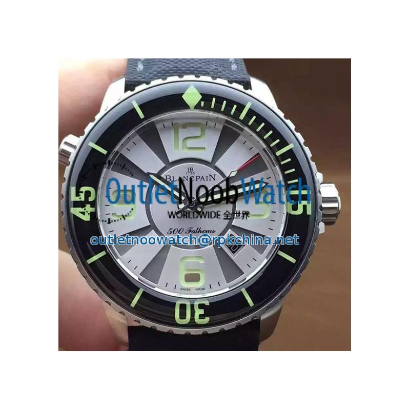 Replica Blancpain 500 Fathoms Titanium White Dial M9015