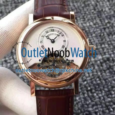 Replica Breguet Classique Complication 3357BR/12/986 N Rose Gold Silver Dial Swiss Tourbillon