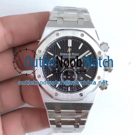 Replica Audemars Piguet Royal Oak Chronograph 26320 OM Stainless Steel Black Dial Swiss 7750