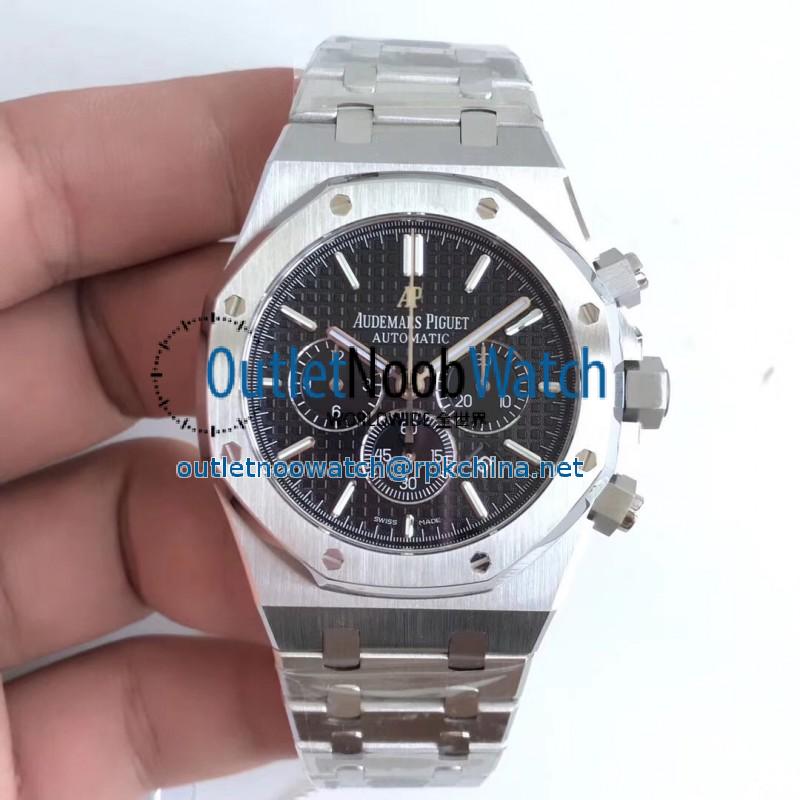 Replica Audemars Piguet Royal Oak Chronograph 26320 OM Stainless Steel Black Dial Swiss 7750