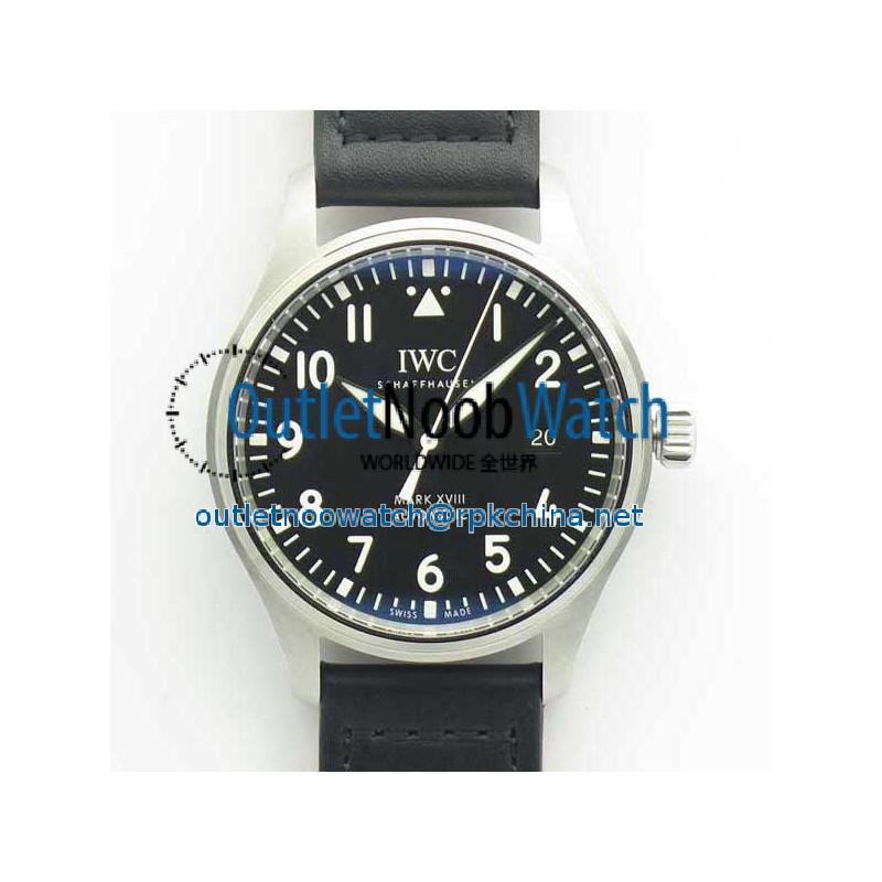 Replica IWC Pilot Mark XVIII IW327009 MKS V2 Stainless Steel Black Dial Swiss 2892