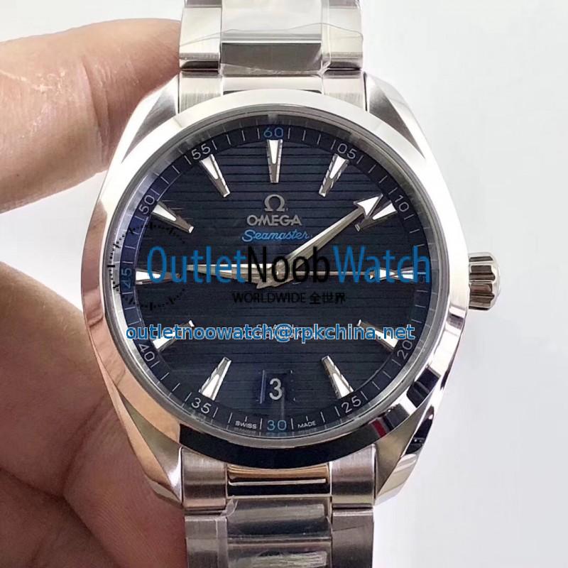 Replica Omega Seamaster Aqua Terra 150M Co-Axial Master Chronometer 220.10.41.21.03.002 VS Stainless Steel Blue Dial Swiss 8900