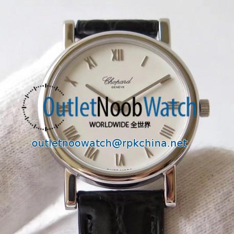 Replica Chopard Classic 127387-1001 MG Stainless Steel White Dial Swiss Ronda Caliber 1062 Quartz