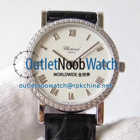 Replica Chopard Classic 127387-1001 MG Stainless Steel White Dial Swiss Ronda Caliber 1062 Quartz