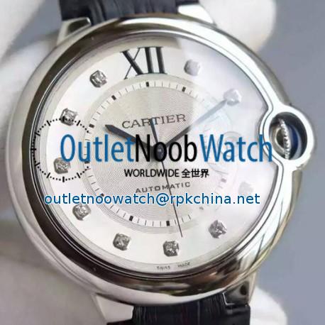 Replica Cartier Ballon Bleu Stainless Steel White Dial M9015