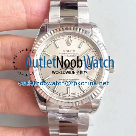 Replica Rolex Datejust 36MM 126234 AR Stainless Steel 904L Rhodium Dial Swiss 3235