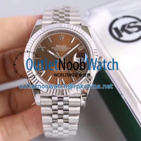 Replica Rolex Datejust II 126334 41MM KS Stainless Steel Chocolate Dial Swiss 2836-2