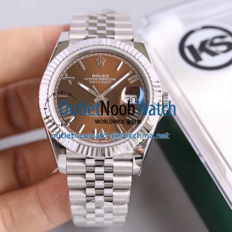 Replica Rolex Datejust II 126334 41MM KS Stainless Steel Chocolate Dial Swiss 2836-2