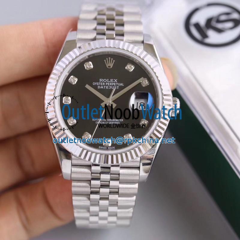 Replica Rolex Datejust II 126334 41MM KS Stainless Steel Black Dial Swiss 2836-2