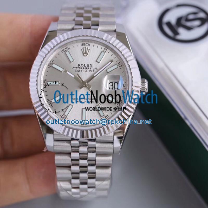 Replica Rolex Datejust II 126334 41MM KS Stainless Steel Rhodium Dial Swiss 2836-2